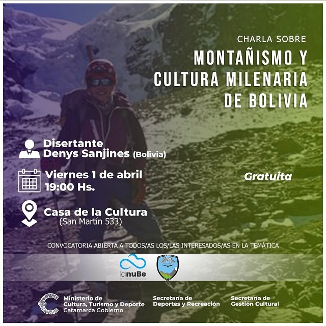 Charla sobre “Montañismo y Cultura Milenaria de Bolivia”