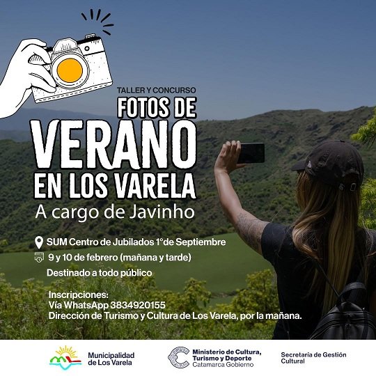Taller y concurso “Fotos de verano en Los Varela”